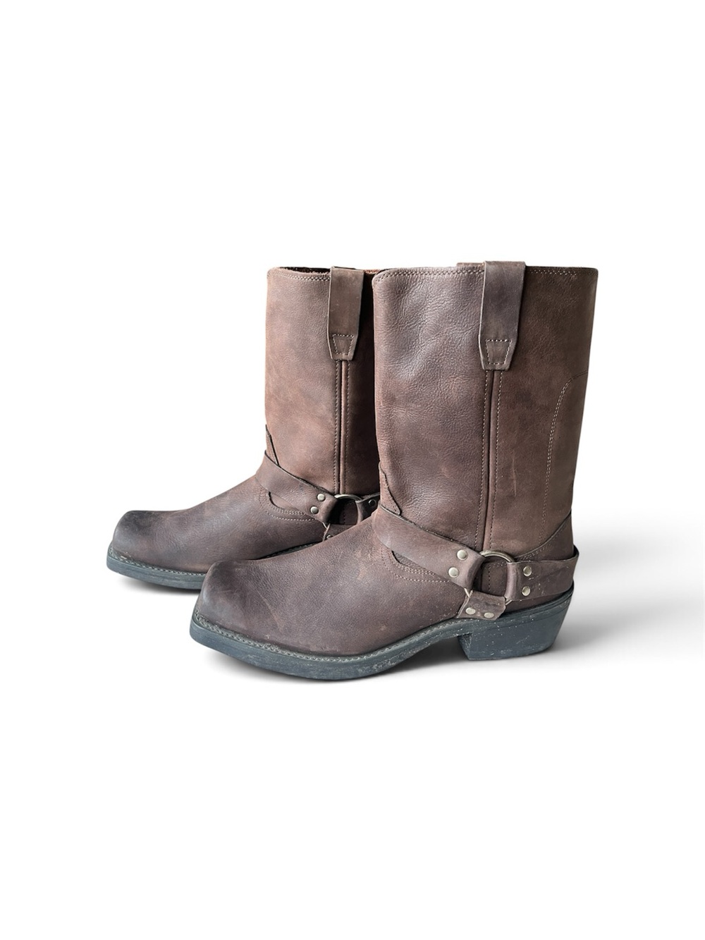 Durango Brown Leather Western Harness Boots for Men 13